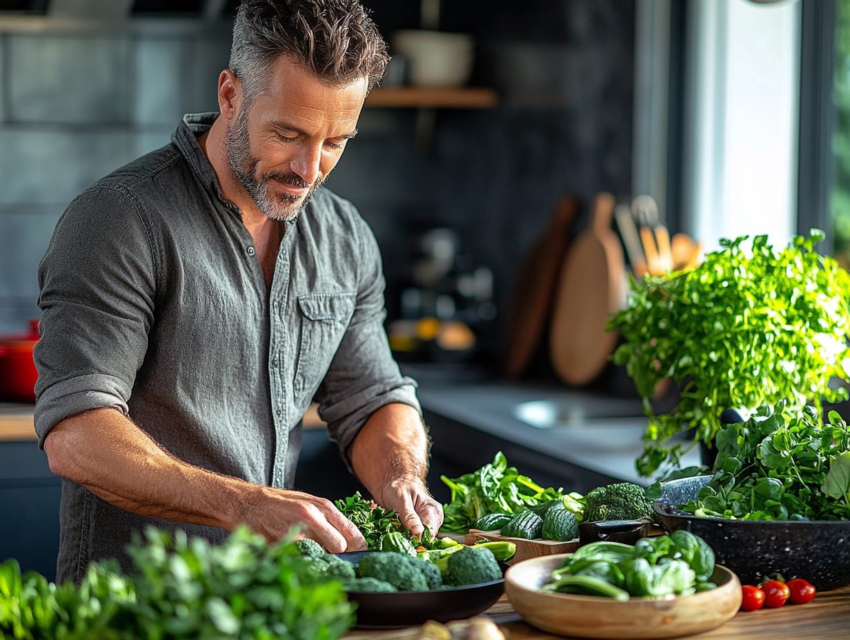 Чоловік під час тренування